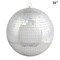 16" Extra Large Silver Glass Mirror Disco Ball Ornaments Party Decorations